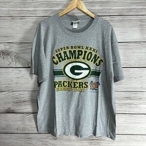 Vintage Lee Sport Green Bay Packers Super Bowl Champions Tee Shirt XL